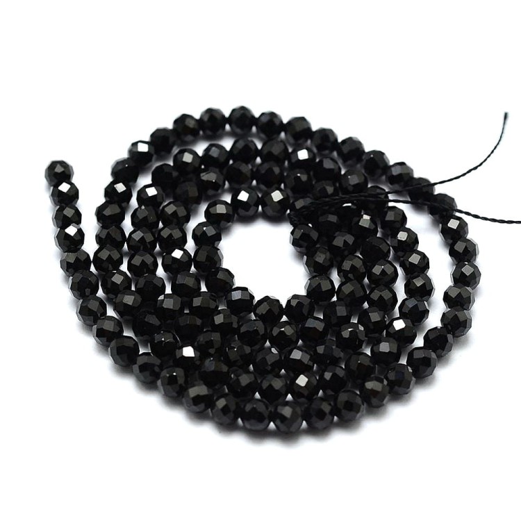 spi05 Spinel koraliki kule fasetowane