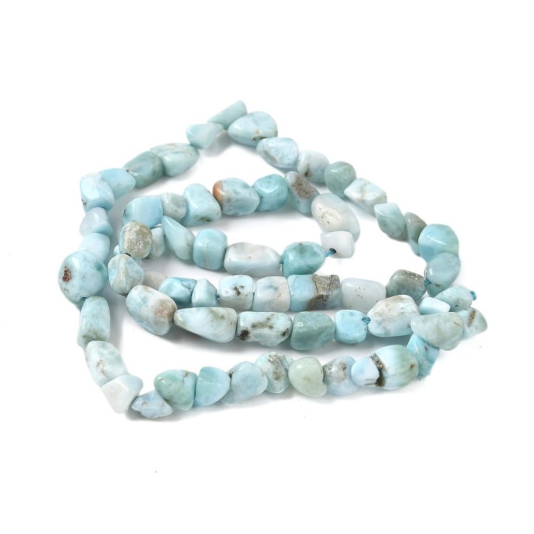 kk057 Larimar naturalny koraliki nieregularne