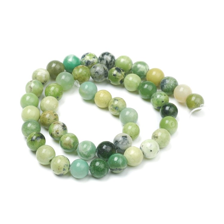 kk059 Serpentynit naturalny koraliki kule