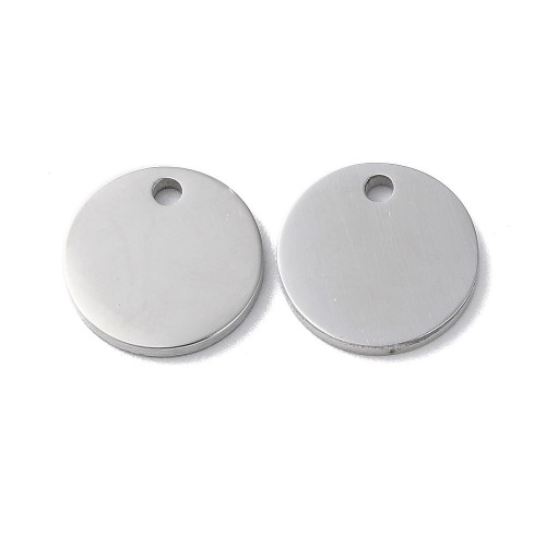 ZSS176 zawieszka ze stali nierdzewnej blaszka okrągła 11mm do grawerowania