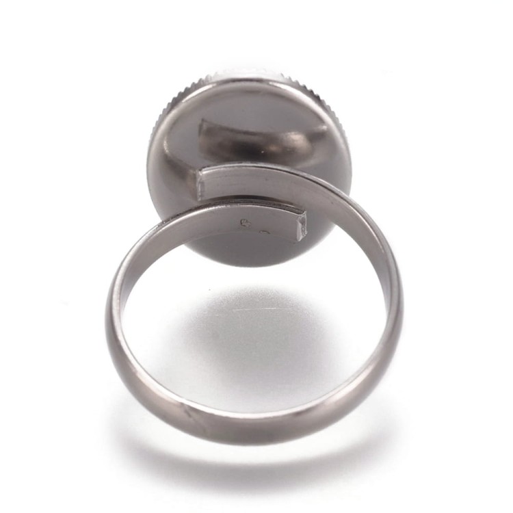 PBA18 Pierścionek z bazą pod kaboszon 18x18mm stal nierdzewna