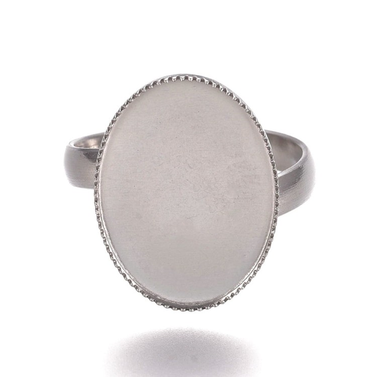 PBA18 Pierścionek z bazą pod kaboszon 18x18mm stal nierdzewna
