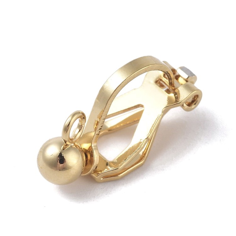 KLI03 Baza do wykonania klipsa klipsy mosiężne złote