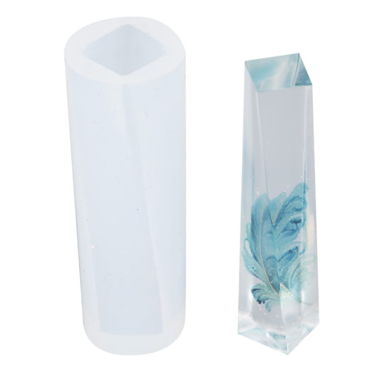 BFS22 Foremka silikonowa do żywicy zawieszka skręcony sześcian