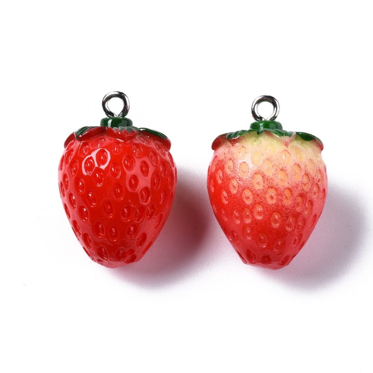 ZAA02 Zawieszka z żywicy - truskawka