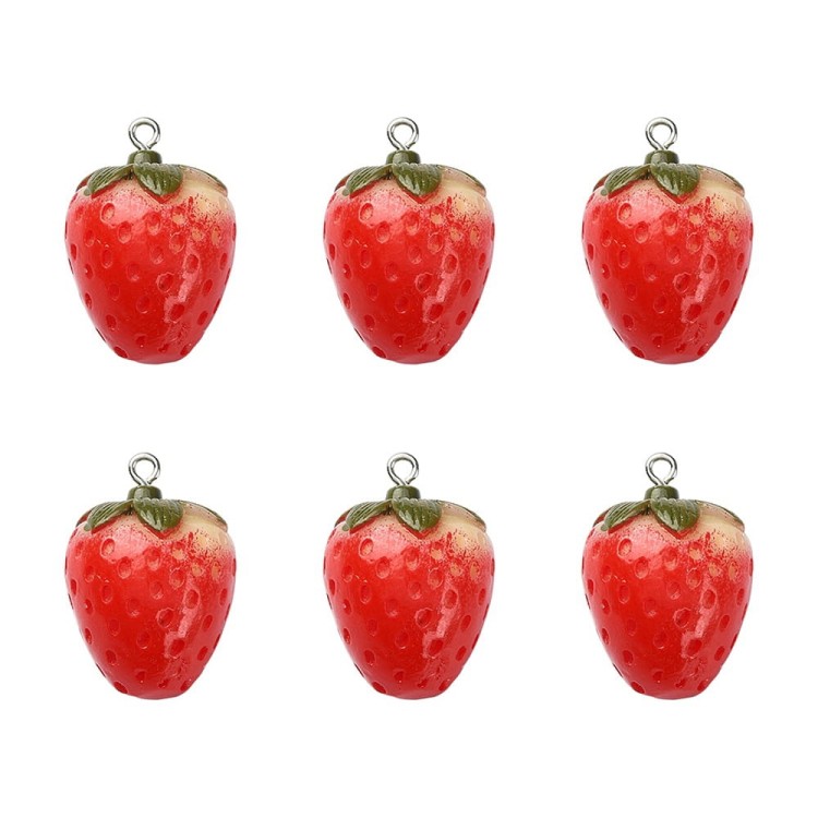 ZAA02 Zawieszka z żywicy - truskawka