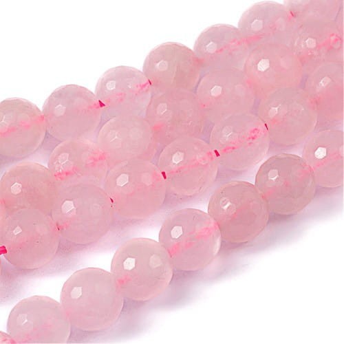 Kwarc kamień naturalny koraliki kule 6mm fasetowane