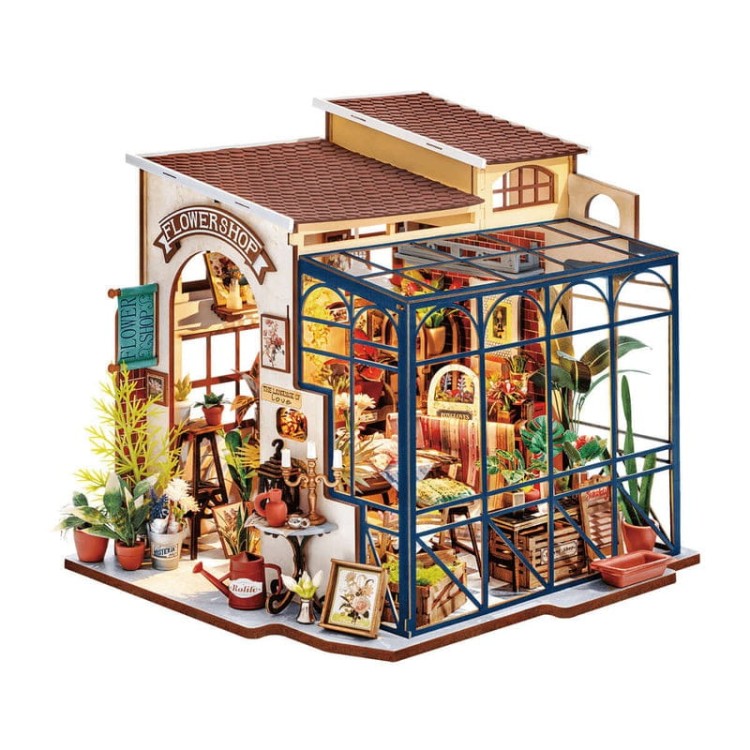 dg145 Book nook domek DIY Rolife Emily's Flower Shop KWIACIARNIA EMILII