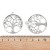 ZM383 Zawieszka metalowa drzewo życia tree of life stare srebro