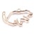BEZ472 Zawieszka ramka bezel do żywicy kot kotek rose gold