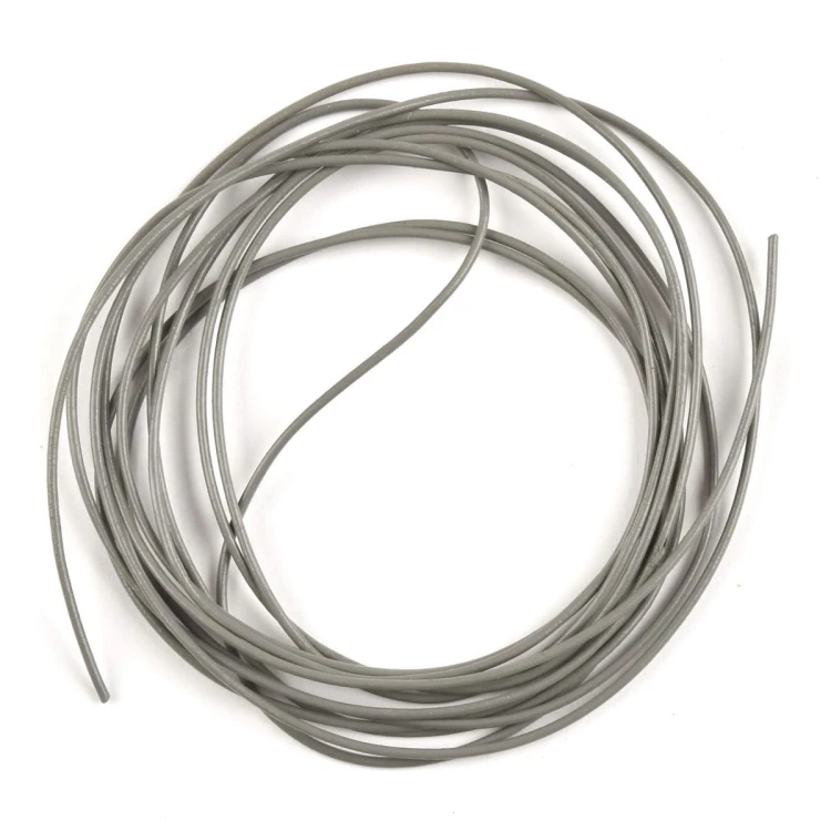 RSK105 Rzemień skórzany 1mm popielaty