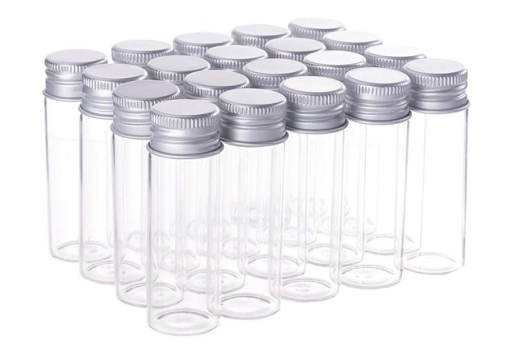 BSZ18 Buteleczka szklana 15ml z aluminiową nakrętką