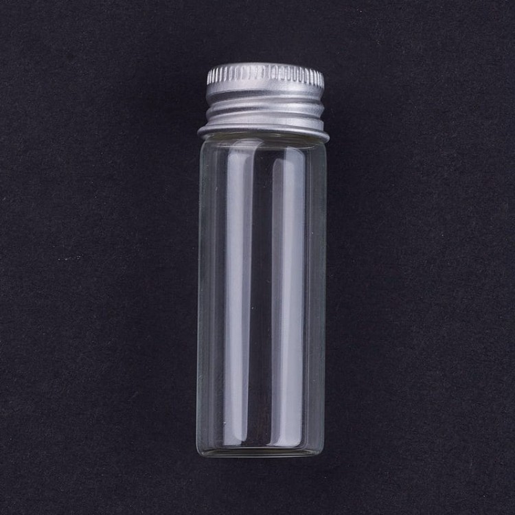 BSZ18 Buteleczka szklana 15ml z aluminiową nakrętką