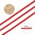 SPP38 Sznurek poliestrowy pleciony 0,8mm czerwony