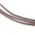 SW92 Sznurek bawełniany pleciony woskowany 1mm ciemny brązowy