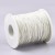 SW93 Sznurek bawełniany pleciony woskowany 1mm biały