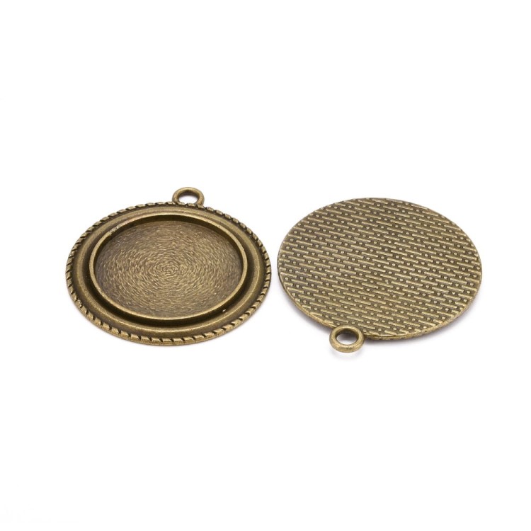 BMK288 Zawieszka z bazą pod kaboszon 25mm antyczny brąz