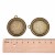 BMK288 Zawieszka z bazą pod kaboszon 25mm antyczny brąz