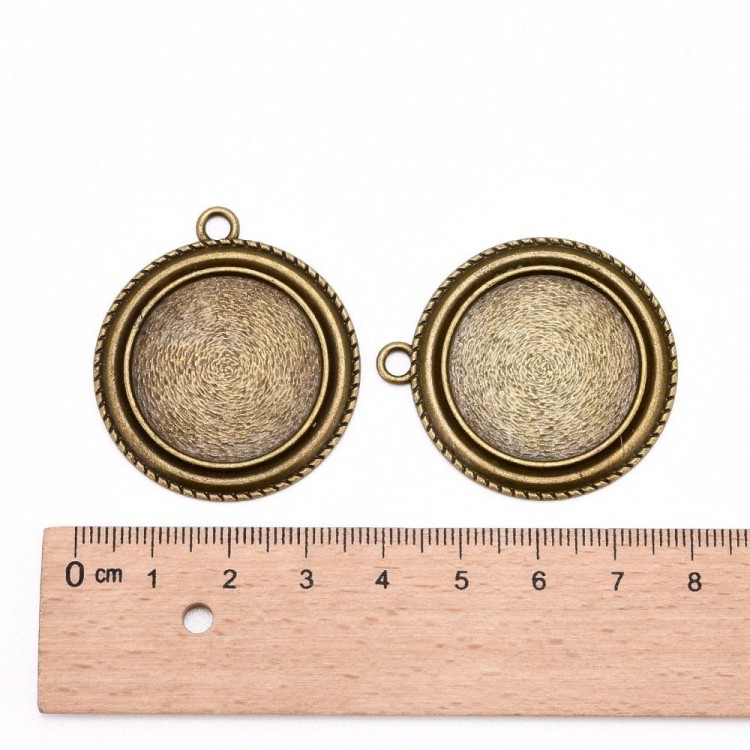 BMK288 Zawieszka z bazą pod kaboszon 25mm antyczny brąz