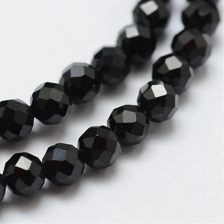 SPI01 Spinel kamień naturalny koraliki kule fasetowane 3mm