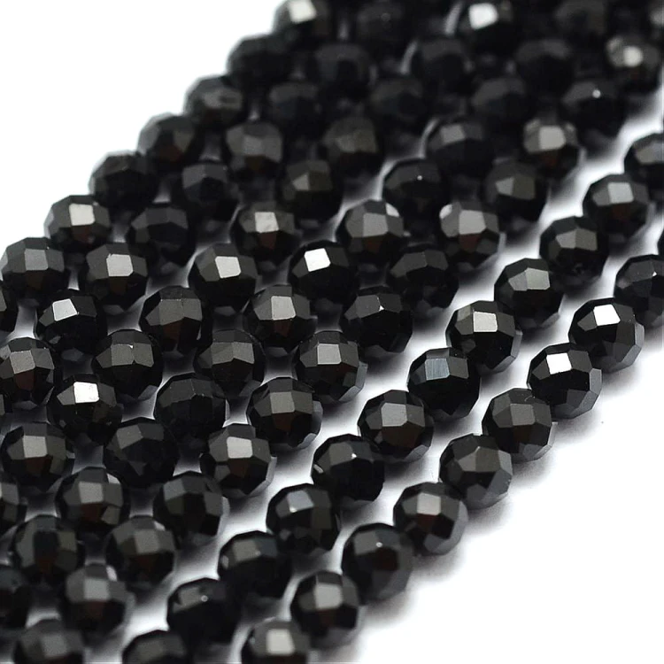 SPI01 Spinel kamień naturalny koraliki kule fasetowane 3mm
