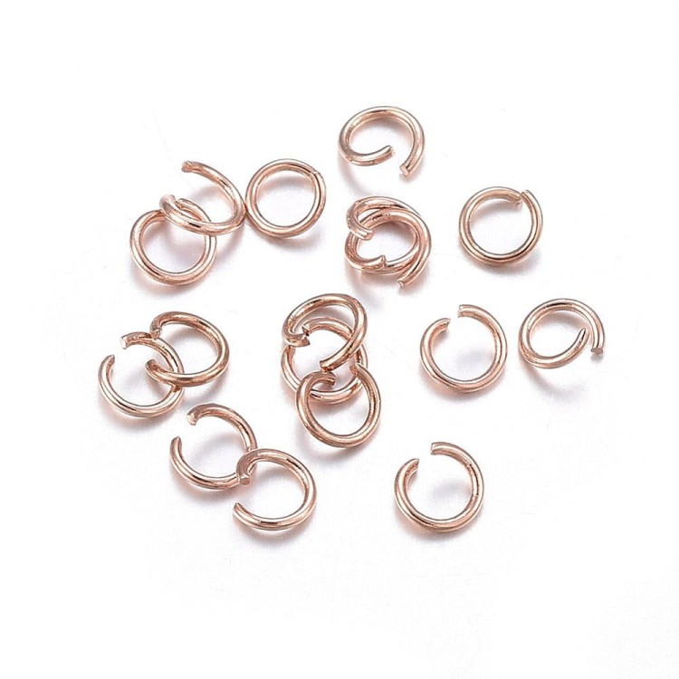 OG02 Ogniwa kółka kółeczka łączące montażowe 3mm rose gold