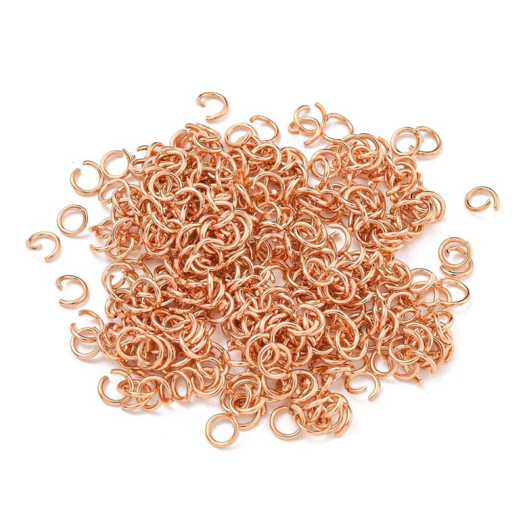 OG02 Ogniwa kółka kółeczka łączące montażowe 3mm rose gold