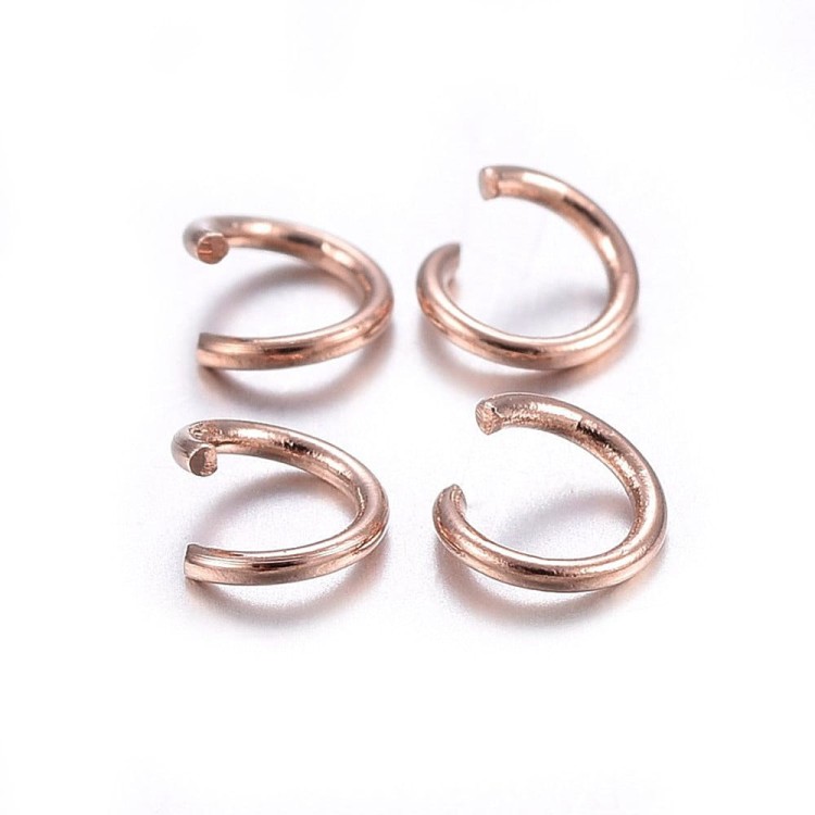 OG02 Ogniwa kółka kółeczka łączące montażowe 3mm rose gold