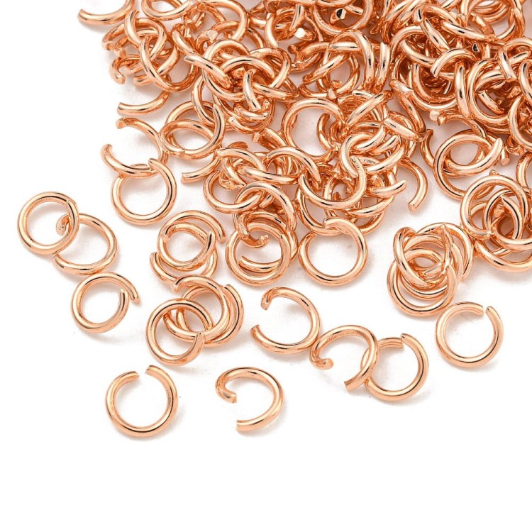 OG02 Ogniwa kółka kółeczka łączące montażowe 3mm rose gold