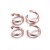 OG03 Ogniwa kółka kółeczka łączące montażowe 5mm rose gold