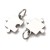 ZSS205 Zawieszki puzzle stal nierdzewna srebrne