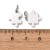 ZSS205 Zawieszki puzzle stal nierdzewna srebrne