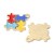 ZM387 Zawieszka metalowa emaliowana puzzle kolorowe