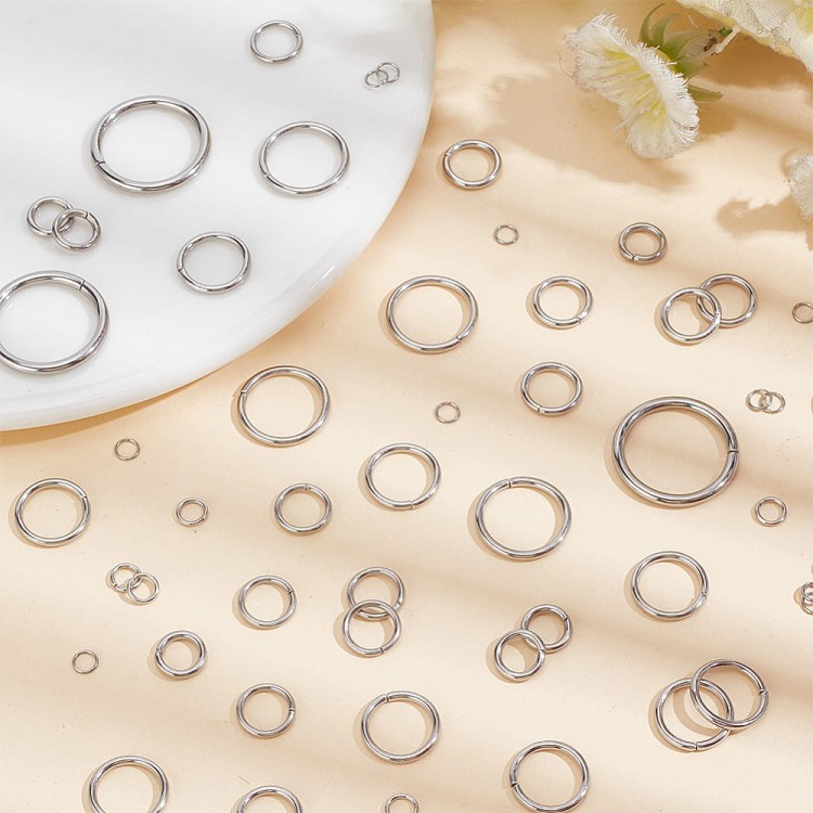 ZPF64 Zestaw ogniwa kółeczka stal nierdzewna 8 rozmiarów