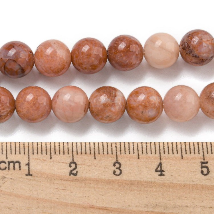 AVE10 Awenturyn kamień naturalny koraliki kule 8mm