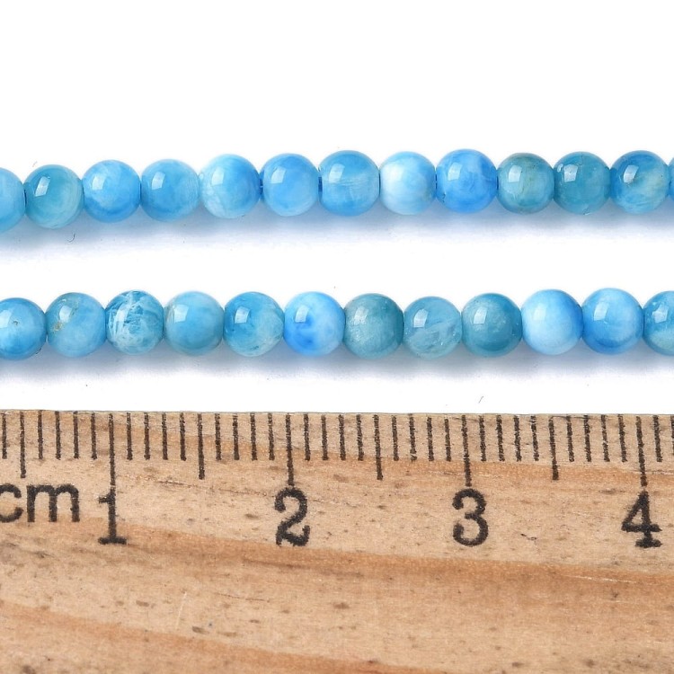 APT10 Apatyt kamień naturalny koraliki kule 4mm