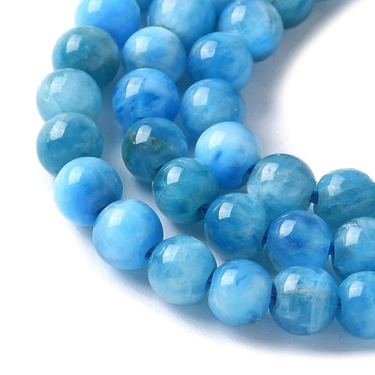 APT10 Apatyt kamień naturalny koraliki kule 4mm
