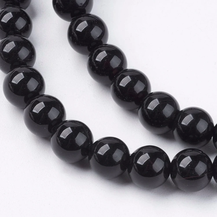 ONY12 Onyks czarny kamień naturalny koraliki kule 6mm