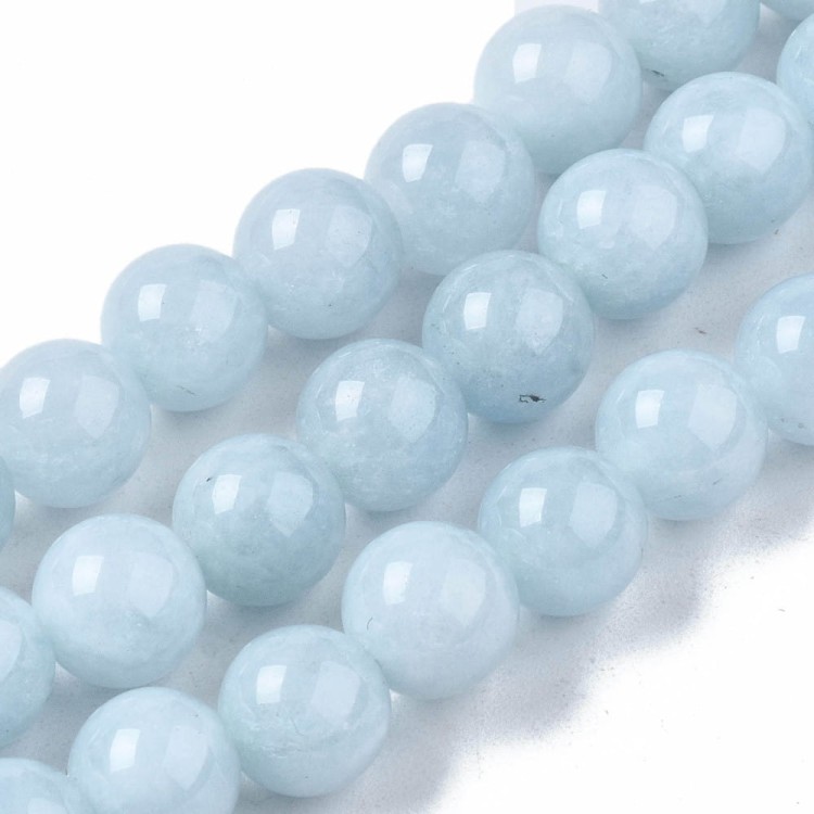 KK087 Chalcedon kamień koraliki kule 7mm