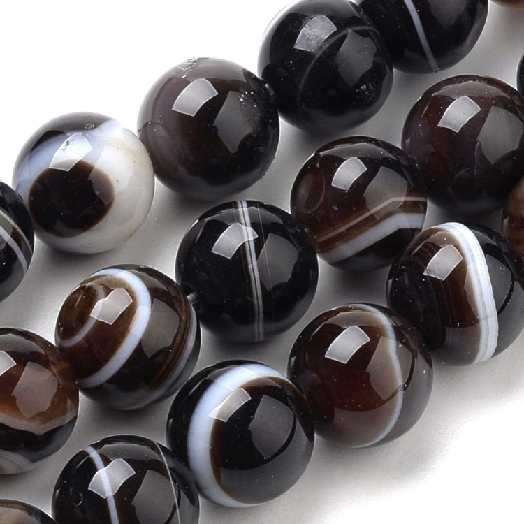 AGP130 Agat kamień naturalny koraliki kule 4mm