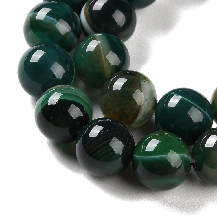 AGP126 Agat kamień naturalny koraliki kule 10mm