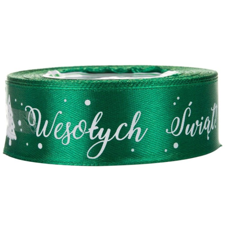 ws36 Wstążka dekoracyjna świąteczna