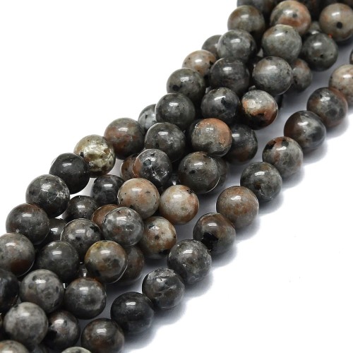 KK095 Sjenit kamień naturalny koraliki kule 8mm