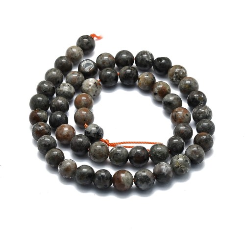 KK095 Sjenit kamień naturalny koraliki kule 8mm