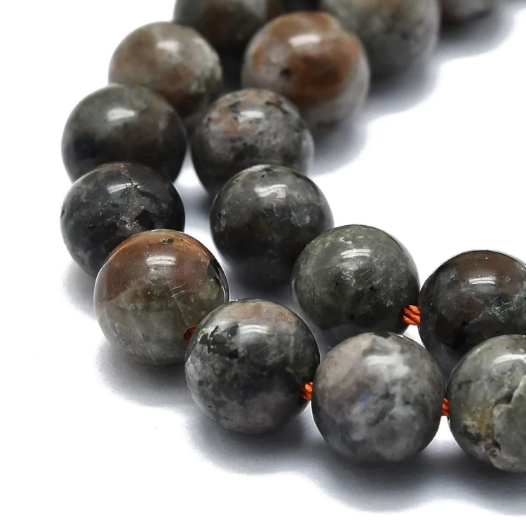 KK095 Sjenit kamień naturalny koraliki kule 8mm