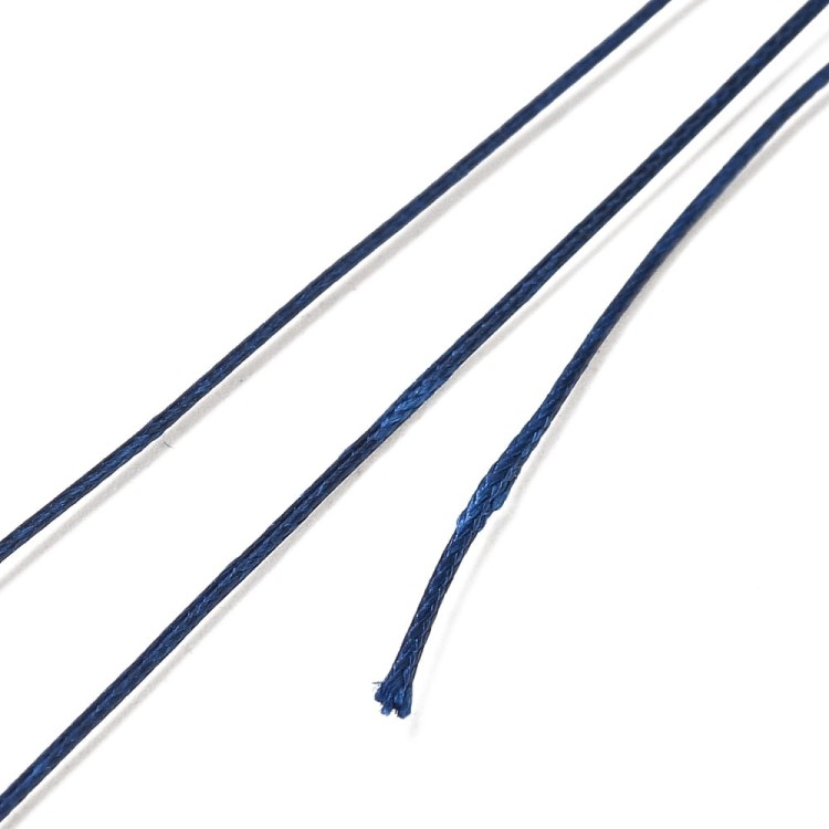 SSN371 Sznurek poliestrowy woskowany SNAKE 0,5mm granatowy