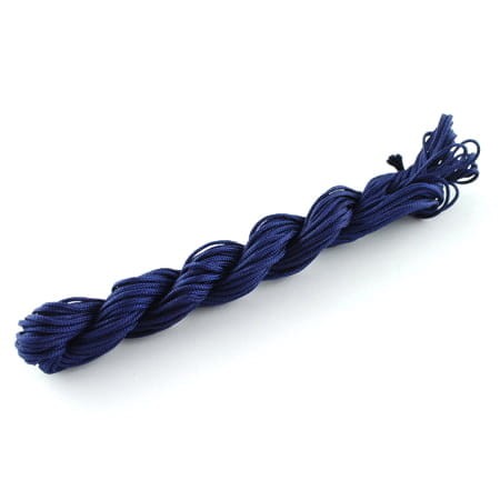 SZN128 Sznurek pleciony nylonowy granatowy 1mm