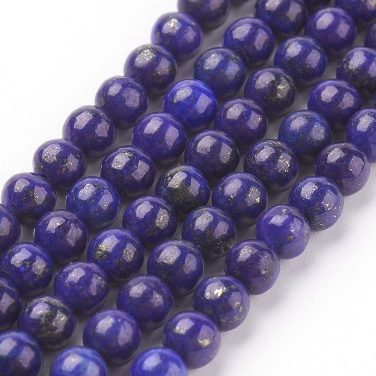LAZ15 Lapis Lazuryt kamień naturalny koraliki kule 4mm
