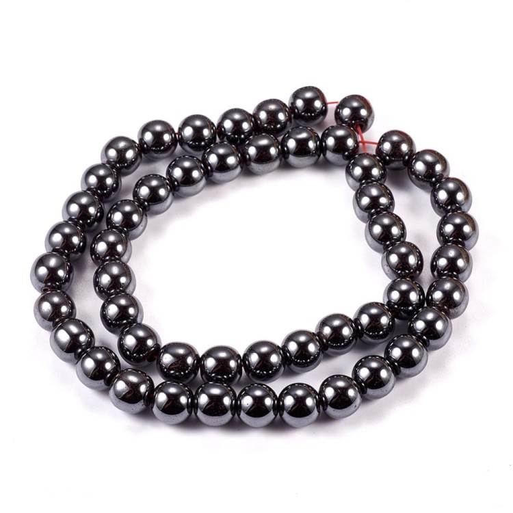 HEM82 Hematyt kamień koraliki kule 8mm