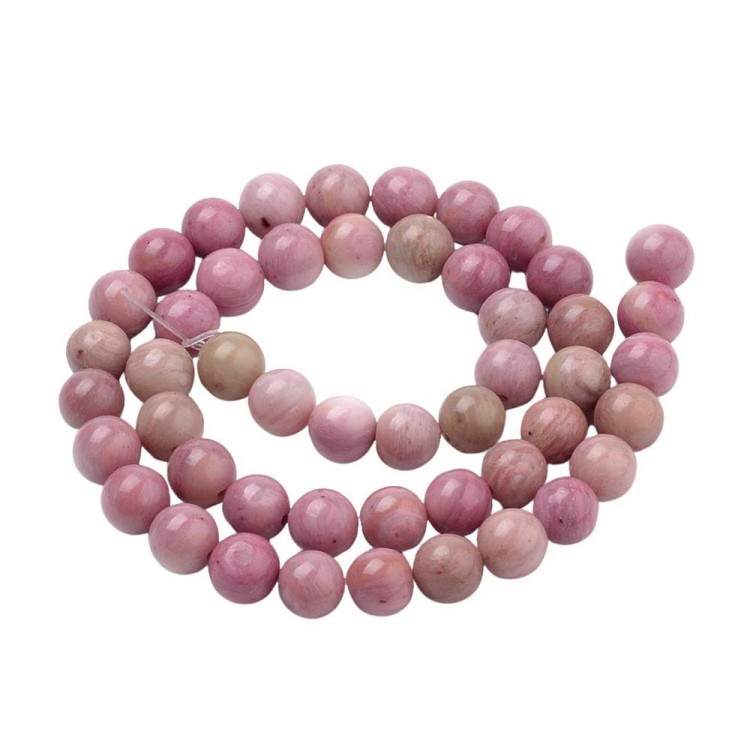 RD11 Rodonit kamień naturalny koraliki kule 4mm